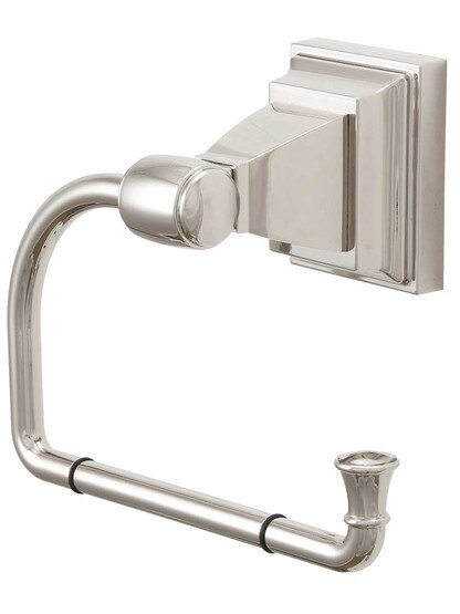 Stratton Toilet Paper Hook in Polished Nickel.